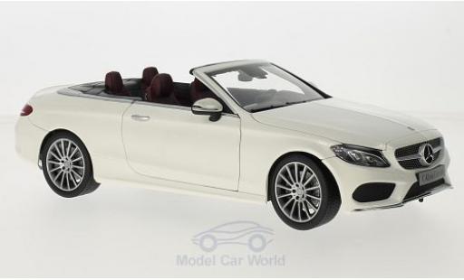 Coche miniatura Mercedes Classe C 1/18 iScale (A205) Cabriolet blanco/rojo Softtop liegt Bei Mercedes Classe C 1/18 iScale (A205) Cabriolet blanco/rojo Softtop liegt Bei coche miniatura