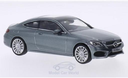 Coche miniatura Mercedes Classe C 1/43 iScale Coupe metalico gris Mercedes Classe C 1/43 iScale Coupe metalico gris coche miniatura