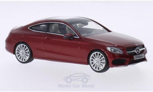 Coche miniatura Mercedes Classe C 1/43 iScale Coupe metalico rojo Mercedes Classe C 1/43 iScale Coupe metalico rojo coche miniatura