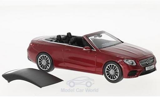 Coche miniatura Mercedes Classe E 1/43 iScale Cabriolet (A238) metalico rojo 2017 Mercedes Classe E 1/43 iScale Cabriolet (A238) metalico rojo 2017 coche miniatura