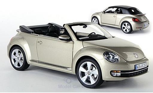 Coche miniatura Volkswagen Beetle 1/18 Kyosho Cabriolet metalico beige 2013 Softtop liegt bei ohne Vitrine Volkswagen Beetle 1/18 Kyosho Cabriolet metalico beige 2013 Softtop liegt bei ohne Vitrine coche miniatura
