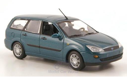 Coche miniatura Ford Focus 1/43 Minichamps MkI Turnier metalico verde 1999 Ford Focus 1/43 Minichamps MkI Turnier metalico verde 1999 coche miniatura
