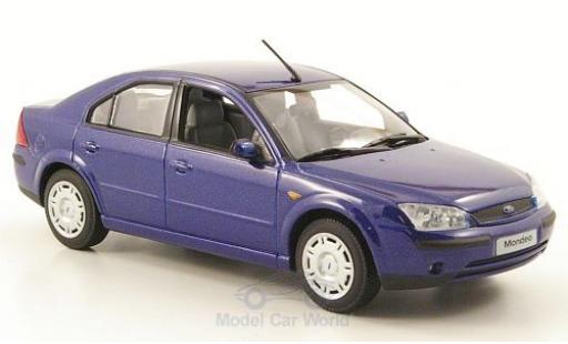 Coche miniatura Ford Mondeo 2001 1/43 Minichamps MKIII metalico azul 2001 Stufenheck Ford Mondeo 2001 1/43 Minichamps MKIII metalico azul 2001 Stufenheck coche miniatura