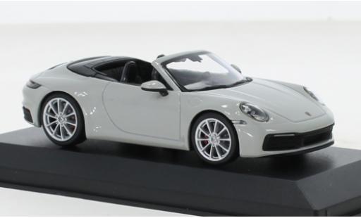 Coche miniatura Porsche 992 S 1/43 Minichamps 911  Carrera Cabriolet gris 2019 Porsche 992 S 1/43 Minichamps 911  Carrera Cabriolet gris 2019 coche miniatura