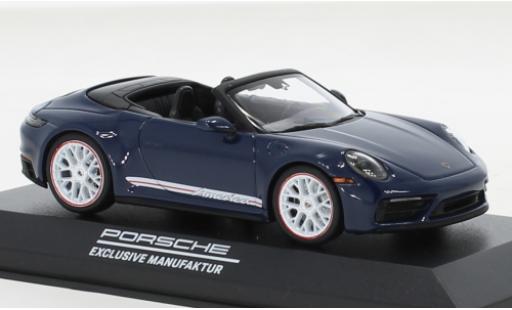 Coche miniatura Porsche 992 GTS 1/43 Minichamps 991  Carrera Cabriolet America Edition azul 2022 Porsche 992 GTS 1/43 Minichamps 991  Carrera Cabriolet America Edition azul 2022 coche miniatura