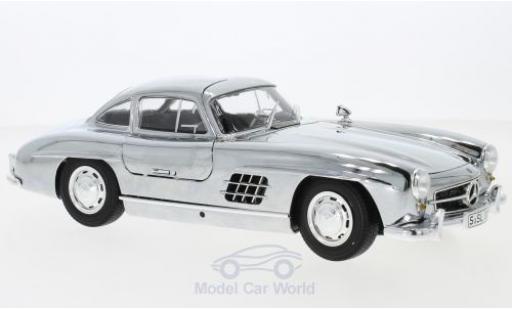 Coche miniatura Mercedes 300 1/18 Minichamps SL Coupe (W198) chrom 1954 Mercedes 300 1/18 Minichamps SL Coupe (W198) chrom 1954 coche miniatura