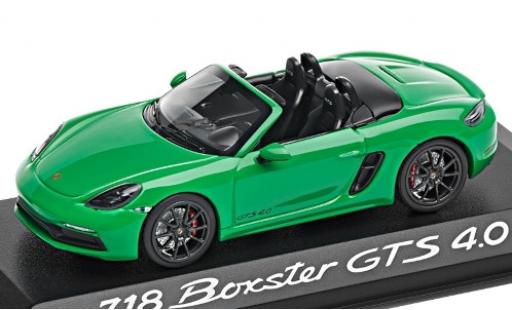 Coche miniatura Porsche Boxster 1/43 Minichamps 718 GTS 4.0 (982) verde 2020 Porsche Boxster 1/43 Minichamps 718 GTS 4.0 (982) verde 2020 coche miniatura