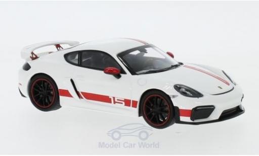 Coche miniatura Porsche Cayman 1/43 Minichamps 718 GT4 Sports Cup Edition blanco/rojo 2019 Porsche Cayman 1/43 Minichamps 718 GT4 Sports Cup Edition blanco/rojo 2019 coche miniatura