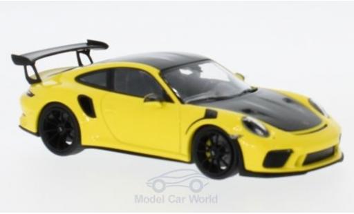 Coche miniatura Porsche 991 GT3 RS 1/43 Minichamps 911 () GT3 RS amarillo 2018 mit Weissach-Paket Porsche 991 GT3 RS 1/43 Minichamps 911 () GT3 RS amarillo 2018 mit Weissach-Paket coche miniatura
