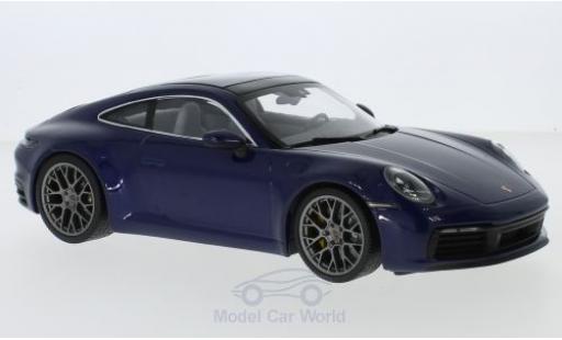 Coche miniatura Porsche 992 4S 1/18 Minichamps 911 () Carrera 4S azul 2019 Porsche 992 4S 1/18 Minichamps 911 () Carrera 4S azul 2019 coche miniatura