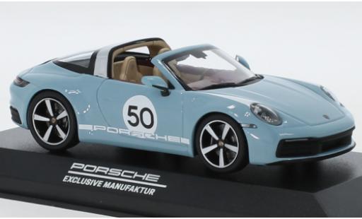 Coche miniatura Porsche 992 Targa 1/43 Minichamps 911 () Targa 4S azul/Dekor No.50 Heritage Design Edition Porsche 992 Targa 1/43 Minichamps 911 () Targa 4S azul/Dekor No.50 Heritage Design Edition coche miniatura