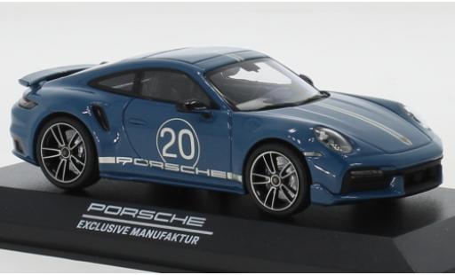 Coche miniatura Porsche 992 Turbo s 1/43 Minichamps 911 () Turbo S azul China 20th Anniversary Porsche 992 Turbo s 1/43 Minichamps 911 () Turbo S azul China 20th Anniversary coche miniatura