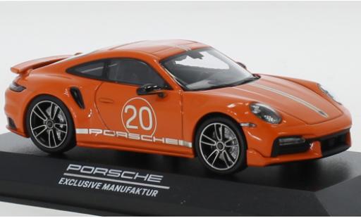 Coche miniatura Porsche 992 Turbo s 1/43 Minichamps 911 () Turbo S naranja China 20th Anniversary Porsche 992 Turbo s 1/43 Minichamps 911 () Turbo S naranja China 20th Anniversary coche miniatura