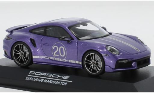 Coche miniatura Porsche 992 Turbo s 1/43 Minichamps 911 () Turbo S metalico purpura China 20th Anniversary Porsche 992 Turbo s 1/43 Minichamps 911 () Turbo S metalico purpura China 20th Anniversary coche miniatura