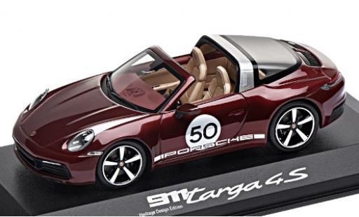 Coche miniatura Porsche 911 1/43 Minichamps Targa 4S metalico rojo/Dekor No.50 Heritage Design Edition Porsche 911 1/43 Minichamps Targa 4S metalico rojo/Dekor No.50 Heritage Design Edition coche miniatura