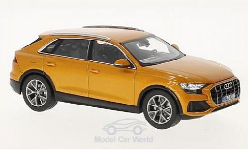 Coche miniatura Audi Q8 1/43 Norev metalico naranja 2018 Audi Q8 1/43 Norev metalico naranja 2018 coche miniatura