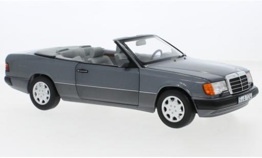Mercedes 300 1/18 Norev CE-24 Cabriolet (A124) metallise gris 1991 coche miniatura