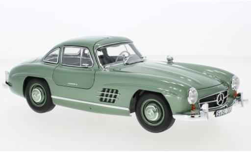 Mercedes 300 1/18 Norev SL (W198) metallise la chaux 1954 coche miniatura