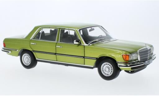Coche miniatura Mercedes 450 1/18 I Norev SEL (W116) metallise la chaux 1976 Mercedes 450 1/18 I Norev SEL (W116) metallise la chaux 1976 coche miniatura