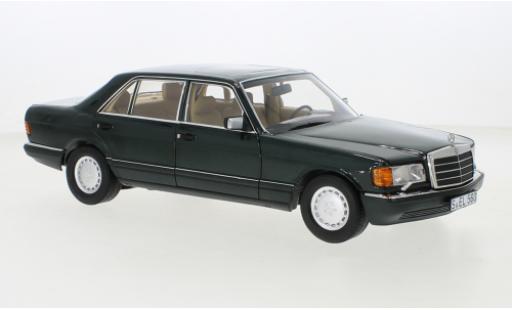 Coche miniatura Mercedes 560 1/18 Norev SEL (V126) metallise verde 1985 Mercedes 560 1/18 Norev SEL (V126) metallise verde 1985 coche miniatura