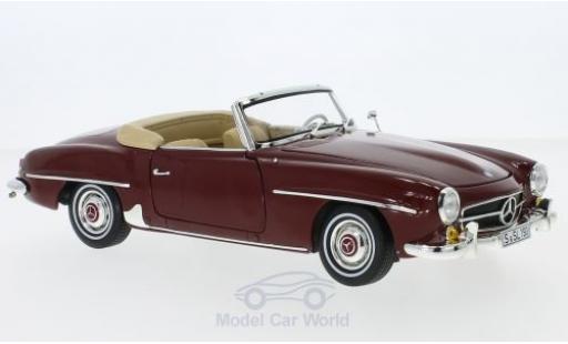Coche miniatura Mercedes 190 SL 1/18 Norev SL (W 121) rojo 1955 SoftTop liegt ein Mercedes 190 SL 1/18 Norev SL (W 121) rojo 1955 SoftTop liegt ein coche miniatura