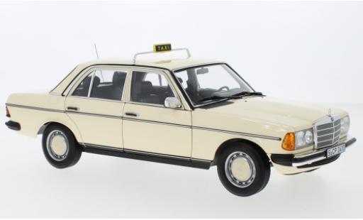 Coche miniatura Mercedes 200 1/18 Norev (W123) beige Taxi (D) 1980 Mercedes 200 1/18 Norev (W123) beige Taxi (D) 1980 coche miniatura