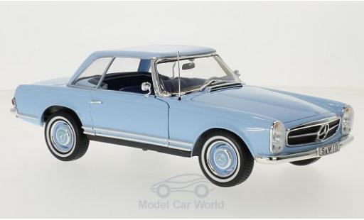 Coche miniatura Mercedes 230 1/18 Norev SL (W113) HardTop azul 1963 Mercedes 230 1/18 Norev SL (W113) HardTop azul 1963 coche miniatura