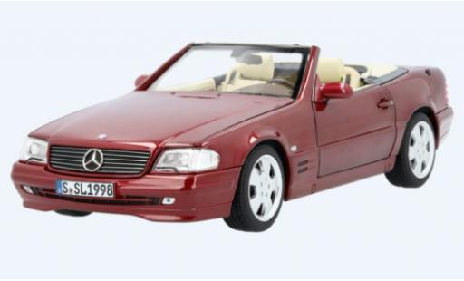 Coche miniatura Mercedes 500 1/18 Norev SL (R129) metalico rojo 1998 Mercedes 500 1/18 Norev SL (R129) metalico rojo 1998 coche miniatura