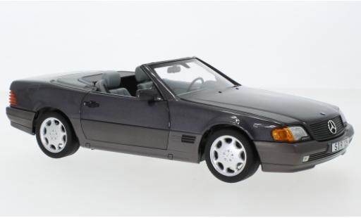 Coche miniatura Mercedes 500 1/18 Norev SL (R129) metalico lila 1988 avec Softtop et Hardtop Mercedes 500 1/18 Norev SL (R129) metalico lila 1988 avec Softtop et Hardtop coche miniatura