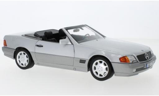 Coche miniatura Mercedes 500 1/18 Norev SL (R129) gris 1988 avec Softtop et Hardtop Mercedes 500 1/18 Norev SL (R129) gris 1988 avec Softtop et Hardtop coche miniatura
