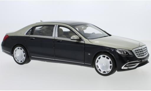 Coche miniatura Mercedes Classe S 1/18 Norev Maybach S 650 (X222) metalico beige/metalico azul Mercedes Classe S 1/18 Norev Maybach S 650 (X222) metalico beige/metalico azul coche miniatura