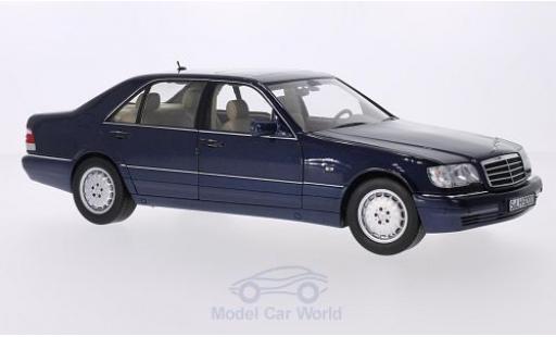 Coche miniatura Mercedes Classe S 1/18 Norev S 500 L (W140) metalico azul Mercedes Classe S 1/18 Norev S 500 L (W140) metalico azul coche miniatura