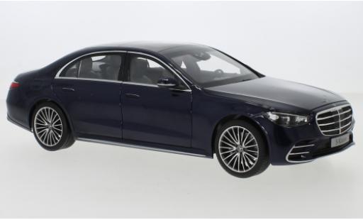 Coche miniatura Mercedes Classe S 1/18 Norev AMG-Line (V223) metalico azul 2020 Mercedes Classe S 1/18 Norev AMG-Line (V223) metalico azul 2020 coche miniatura
