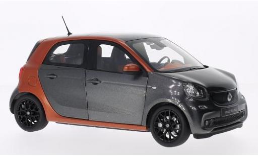 Coche miniatura Smart ForFour 1/18 Norev Forfour metalico naranja/metalico gris 2014 Smart ForFour 1/18 Norev Forfour metalico naranja/metalico gris 2014 coche miniatura