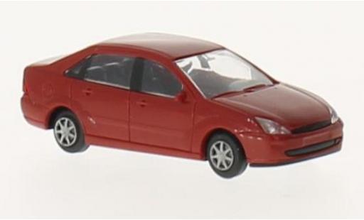 Coche miniatura Ford Focus 1/87 Rietze Stufenheck rojo sans Vitrine Ford Focus 1/87 Rietze Stufenheck rojo sans Vitrine coche miniatura