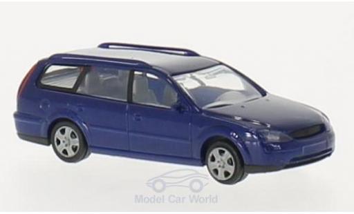 Coche miniatura Ford Mondeo 1/87 Rietze Turnier azul 2000 Ford Mondeo 1/87 Rietze Turnier azul 2000 coche miniatura