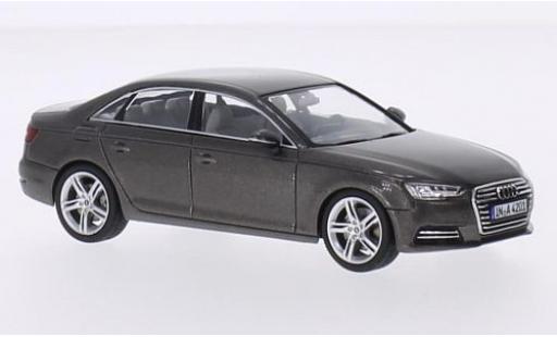 Audi A4 1/43 Spark (B9) metalico marron 2015 coche miniatura