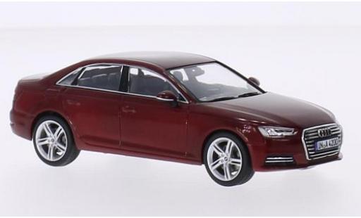 Audi A4 1/43 Spark (B9) metalico rojo 2015 coche miniatura
