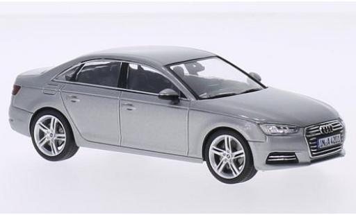 Audi A4 1/43 Spark (B9) gris 2015 coche miniatura