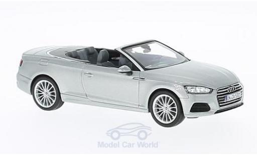 Coche miniatura Audi A5 1/43 Spark Cabriolet gris 2016 Audi A5 1/43 Spark Cabriolet gris 2016 coche miniatura