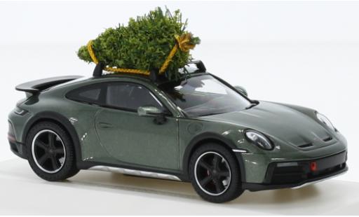 Coche miniatura Porsche 992 1/43 I Spark 911  Dakar metallise verde foncé Christmas Edition 2023 Porsche 992 1/43 I Spark 911  Dakar metallise verde foncé Christmas Edition 2023 coche miniatura