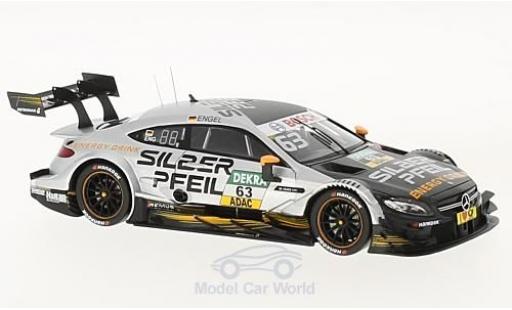 Mercedes Classe C DTM 1/43 Spark AMG C63 DTM No.63 Silberpfeil DTM 2017 M.Engel coche miniatura