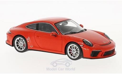 Coche miniatura Porsche 991 GT3 1/43 Spark 911 () GT3 Touring Package naranja Porsche 991 GT3 1/43 Spark 911 () GT3 Touring Package naranja coche miniatura