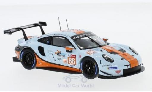 Porsche 991 RSR 1/43 Spark 911 ( II) RSR No.86 Gulf Racing Gulf WEC 2018 M.Wainwright/B.Barker/A.Davison coche miniatura