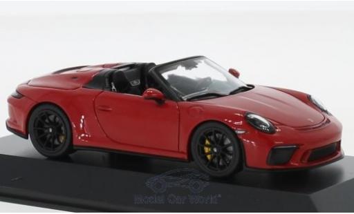 Coche miniatura Porsche 992 Speedster 1/43 Spark 911 (991 II) Speedster rojo 2019 Porsche 992 Speedster 1/43 Spark 911 (991 II) Speedster rojo 2019 coche miniatura