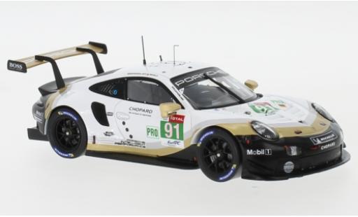 Coche miniatura Porsche 992 RSR 1/43 Spark 911 () RSR No.91 Markenweltmeister WEC SuperSeason 24h Le Mans 2018 G.Bruni/R.Lietz/F.Makowiecki Porsche 992 RSR 1/43 Spark 911 () RSR No.91 Markenweltmeister WEC SuperSeason 24h Le Mans 2018 G.Bruni/R.Lietz/F.Makowiecki coche miniatura