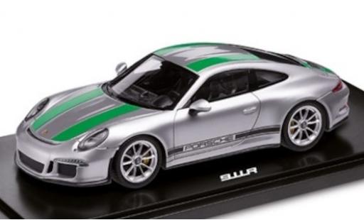Coche miniatura Porsche 991 R 1/18 Spark 911 R () gris/verde 2017 Porsche 991 R 1/18 Spark 911 R () gris/verde 2017 coche miniatura