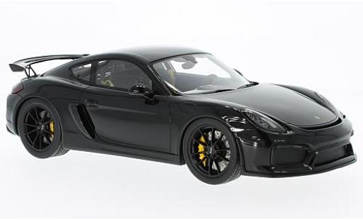 Coche miniatura Porsche Cayman GT4 1/18 Spark GT4 negro Porsche Cayman GT4 1/18 Spark GT4 negro coche miniatura