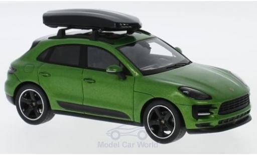 Coche miniatura Porsche Macan 1/43 Spark metalico verde mit Dachbox Porsche Macan 1/43 Spark metalico verde mit Dachbox coche miniatura
