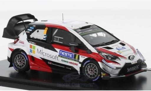 Toyota Yaris 1/43 Spark WRC No.8 Gazoo Racing Rallye WM Rallye Finnland 2018 O.Tänak/M.Jarveoja coche miniatura